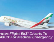 emirates flight ek31 diverts to frankfurt for medical emergency utNB