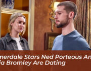 emmerdale stars ned porteous and olivia bromley are dating abju