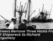 engineers remove three masts from wwii shipwreck ss richard montgomery X2nR
