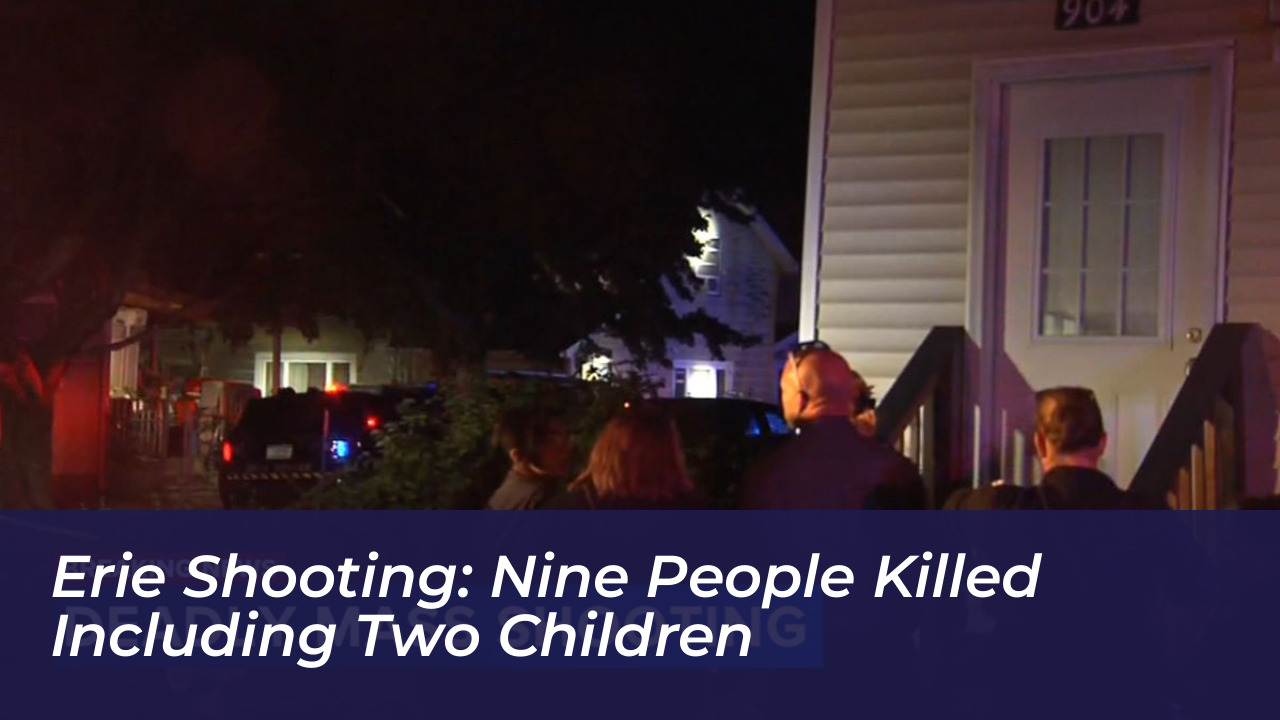 erie shooting nine people killed including two children B4Yp