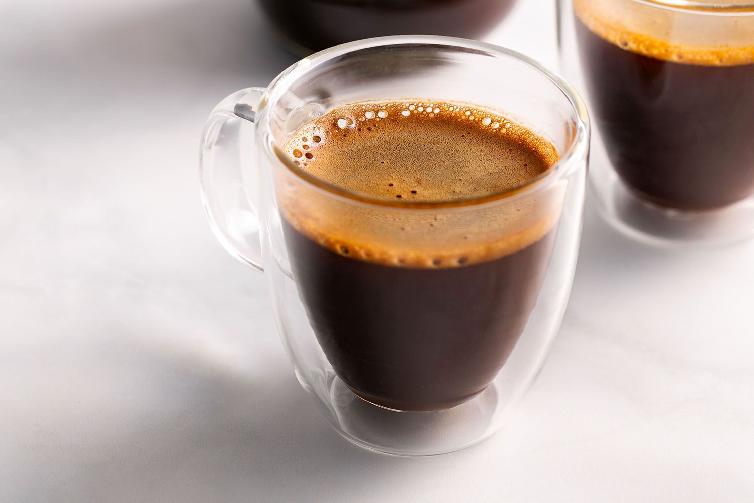 Espresso Machine Brewing Rich Espresso Shot With Crema