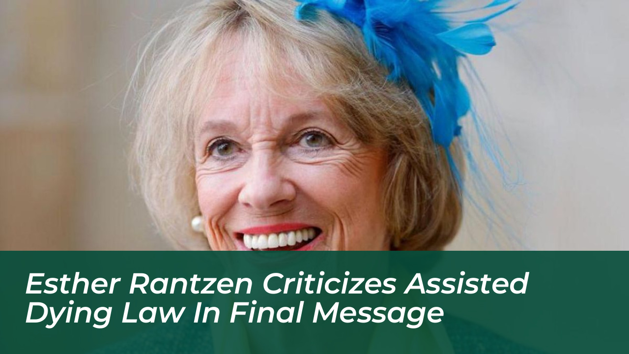 esther rantzen criticizes assisted dying law in final message
