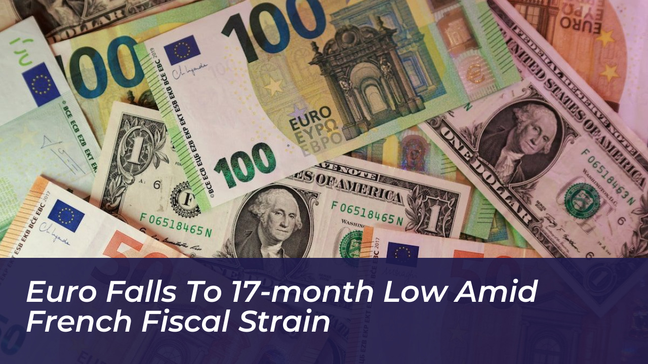 euro falls to 17 month low amid french fiscal strain wzes