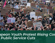 european youth protest rising costs and public service cuts 2zJV