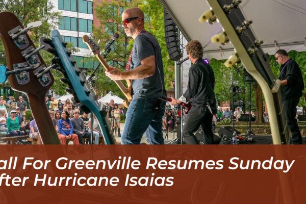 fall for greenville resumes sunday after hurricane isaias dwhV