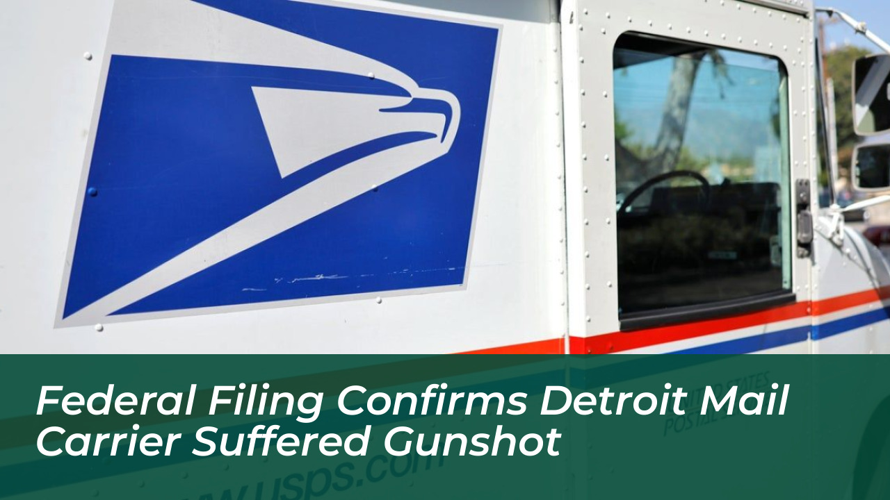 federal filing confirms detroit mail carrier suffered gunshot McQh
