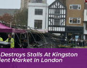fire destroys stalls at kingston ancient market in london x1l2