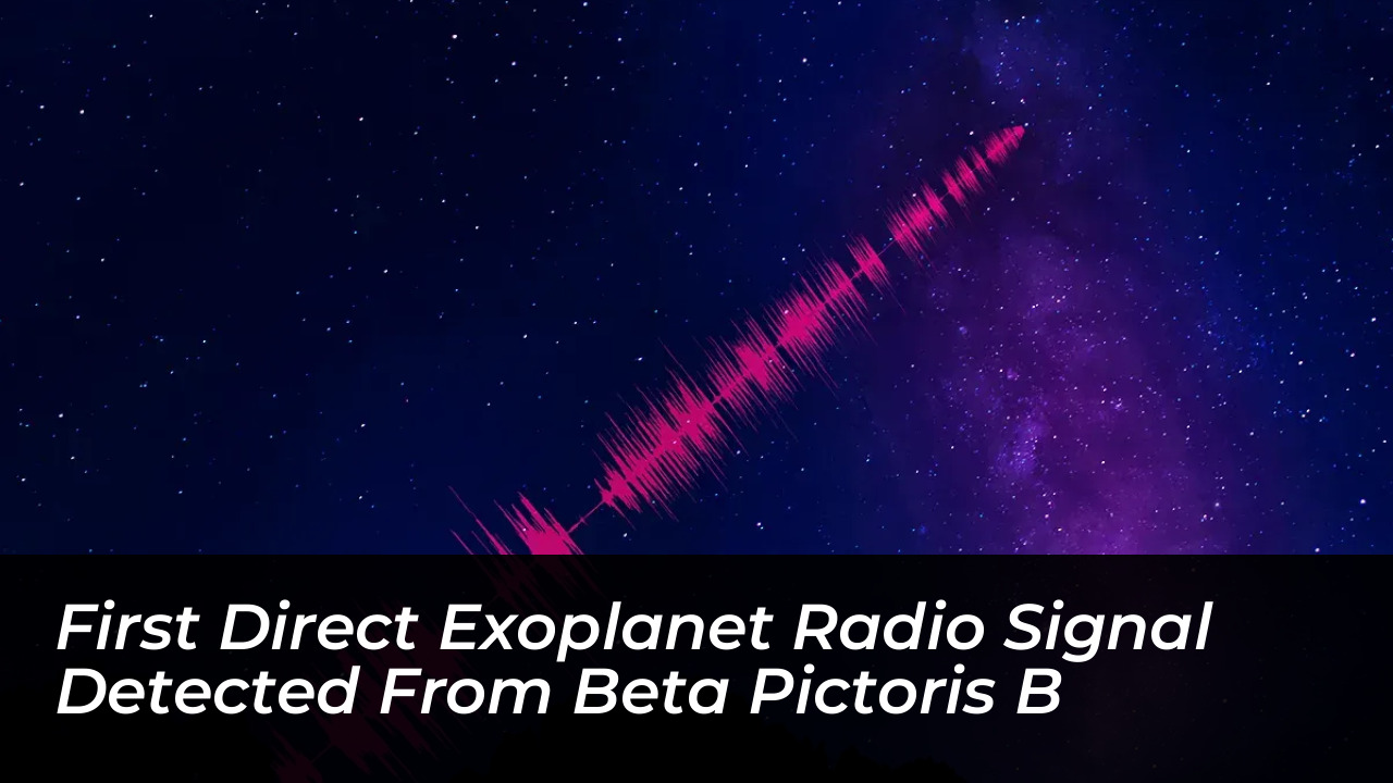 first direct exoplanet radio signal detected from beta pictoris b sIeA