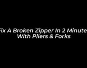 fix a broken zipper in 2 minutes with pliers forks v7wY