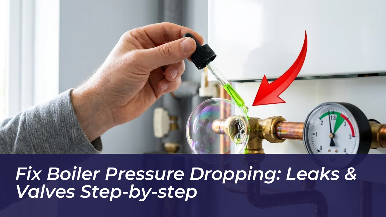 fix boiler pressure dropping leaks valves step by step f4Nr