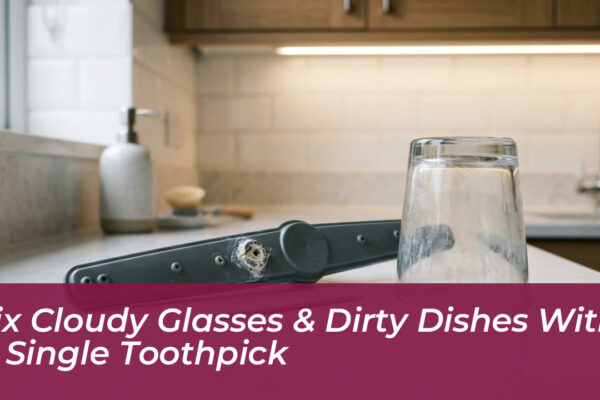 fix cloudy glasses dirty dishes with a single toothpick hw97