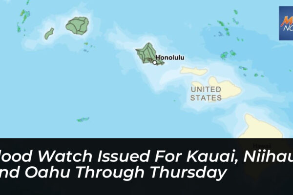 flood watch issued for kauai niihau and oahu through thursday miIM