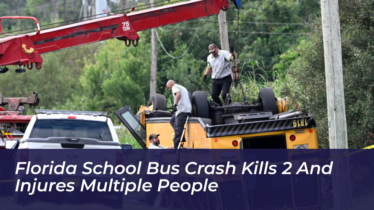 florida school bus crash kills 2 and injures multiple people hVpV
