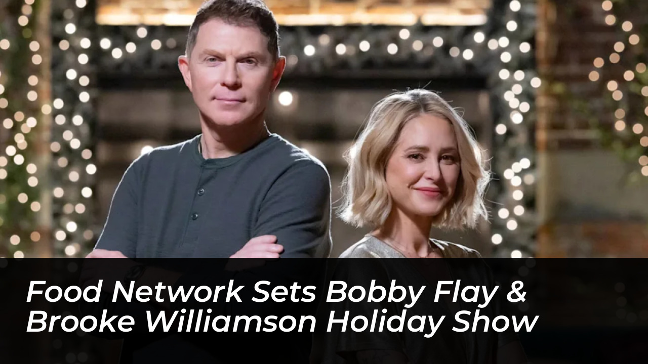 food network sets bobby flay brooke williamson holiday show WEXe