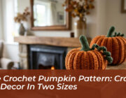 free crochet pumpkin pattern craft fall decor in two sizes DybG