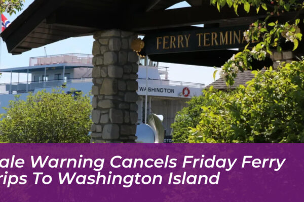 gale warning cancels friday ferry trips to washington island DZS8