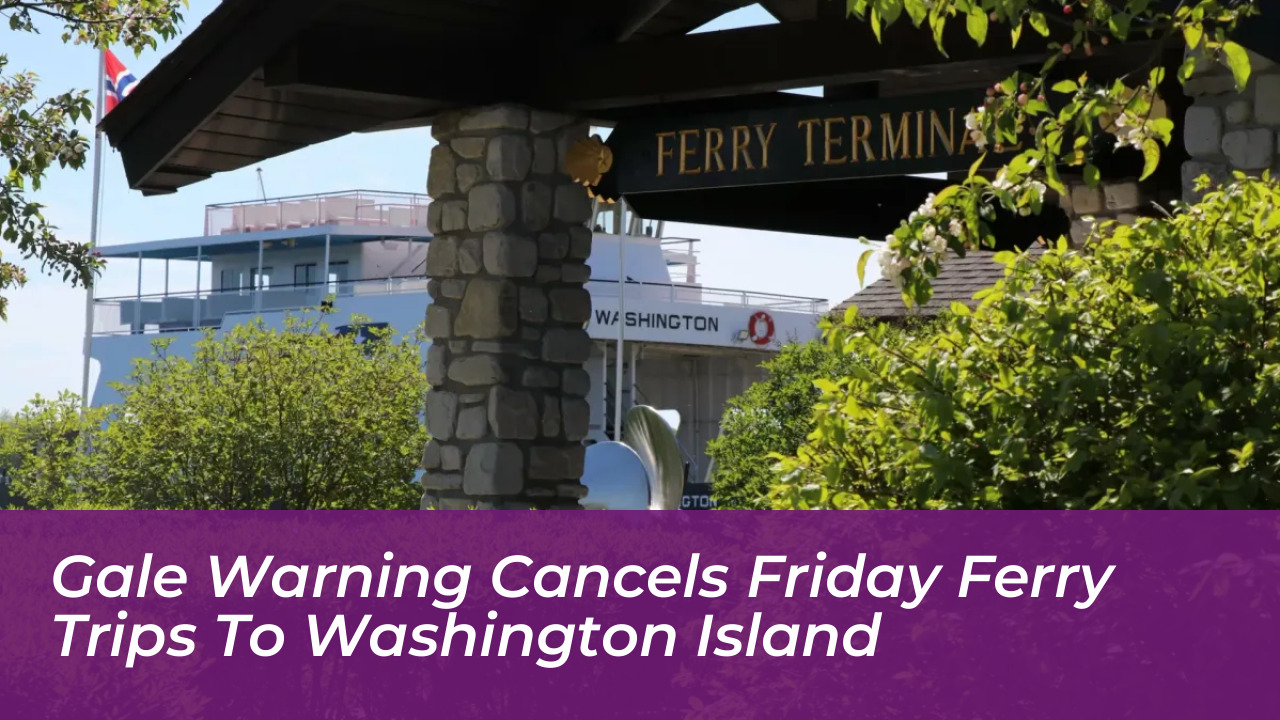 gale warning cancels friday ferry trips to washington island DZS8