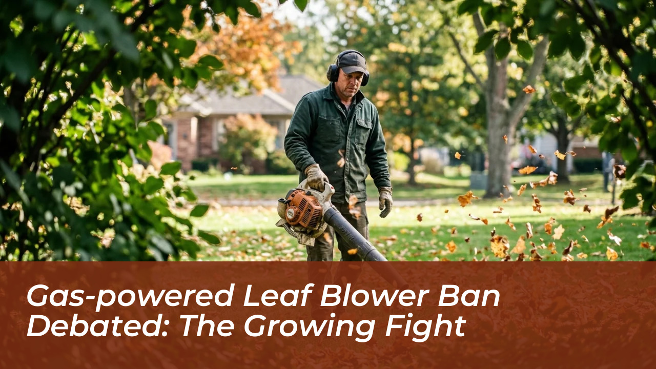 gas powered leaf blower ban debated the growing fight
