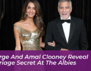 george and amal clooney reveal marriage secret at the albies R0VA