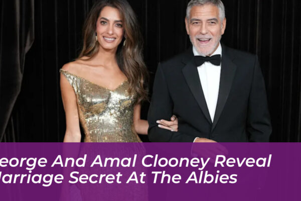 george and amal clooney reveal marriage secret at the albies R0VA