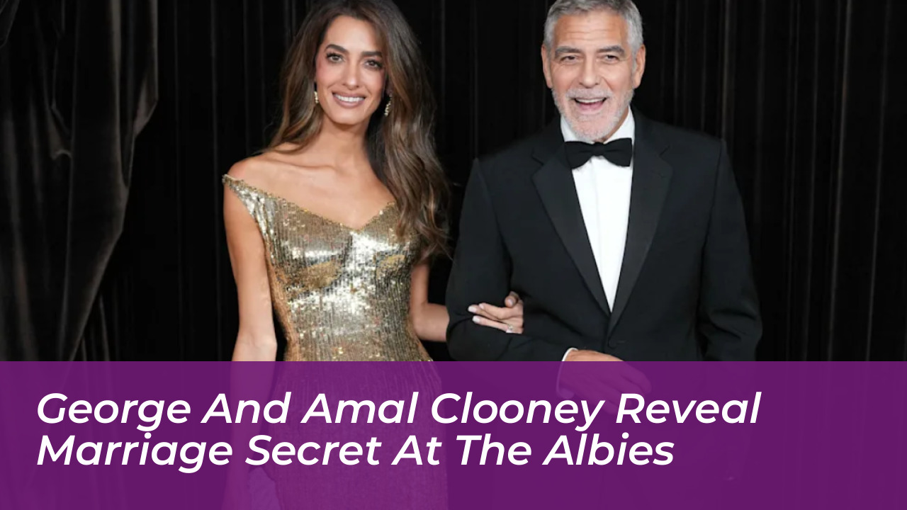 george and amal clooney reveal marriage secret at the albies R0VA