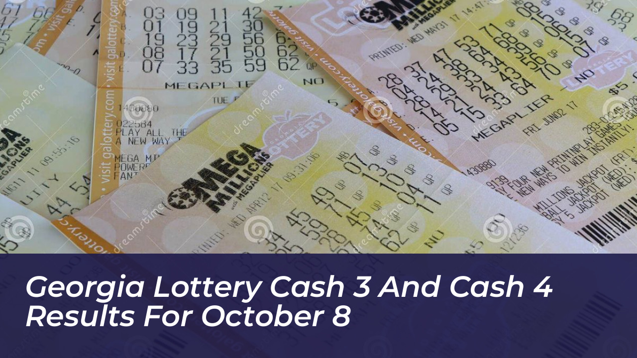 georgia lottery cash 3 and cash 4 results for october 8 UL1B