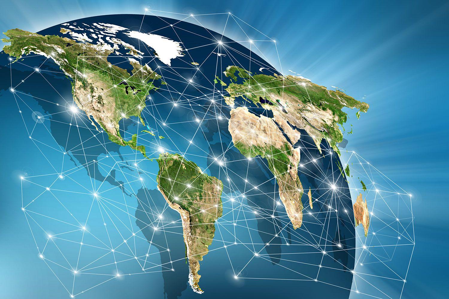 Global Stocks Face Inflation Risks and Asian Shares Slide 4 Global Stock Market Trading Floor Digital Financial Data