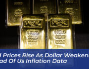 gold prices rise as dollar weakens ahead of us inflation data fmsj