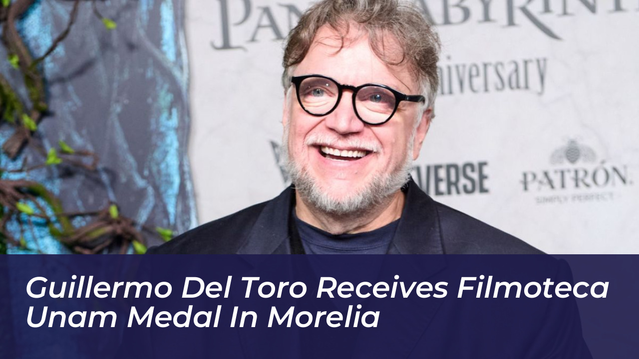 guillermo del toro receives filmoteca unam medal in morelia nS5o
