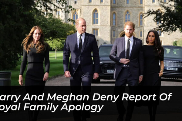 harry and meghan deny report of royal family apology HbVH