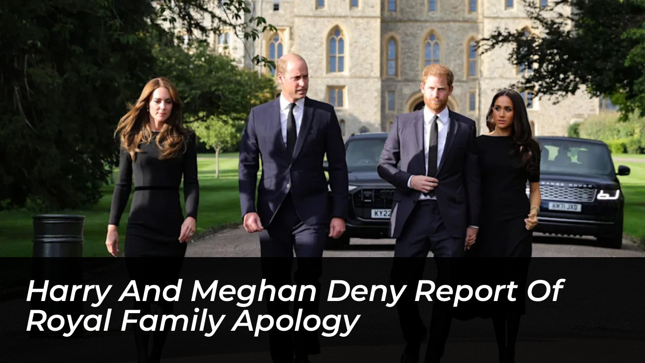 harry and meghan deny report of royal family apology HbVH