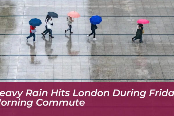 heavy rain hits london during friday morning commute Jcjh