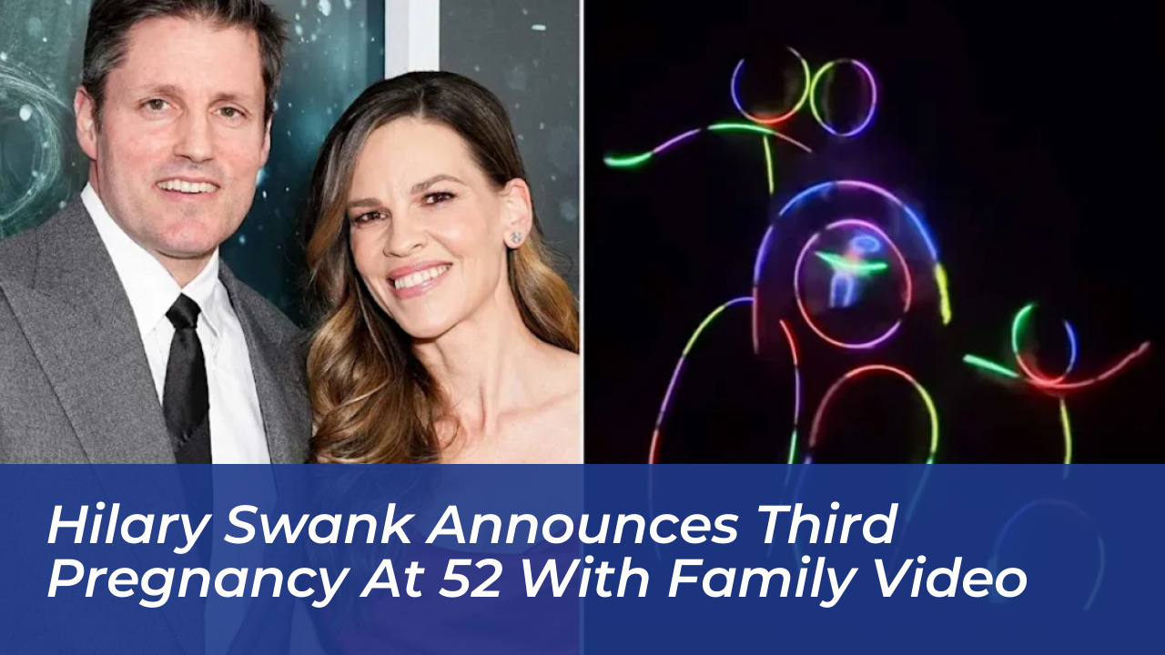 hilary swank announces third pregnancy at 52 with family video gdPB