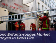 historic enfants rouges market destroyed in paris fire KQ7U
