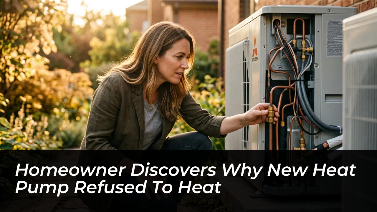 homeowner discovers why new heat pump refused to heat OJNN