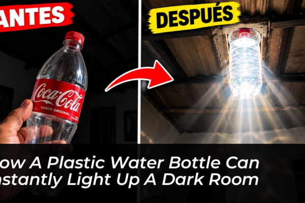 how a plastic water bottle can instantly light up a dark room SguU