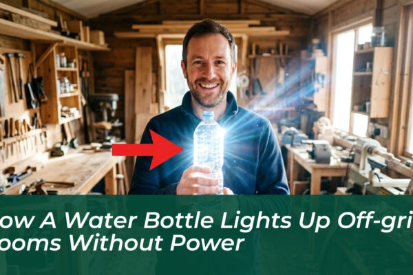 how a water bottle lights up off grid rooms without power D13d