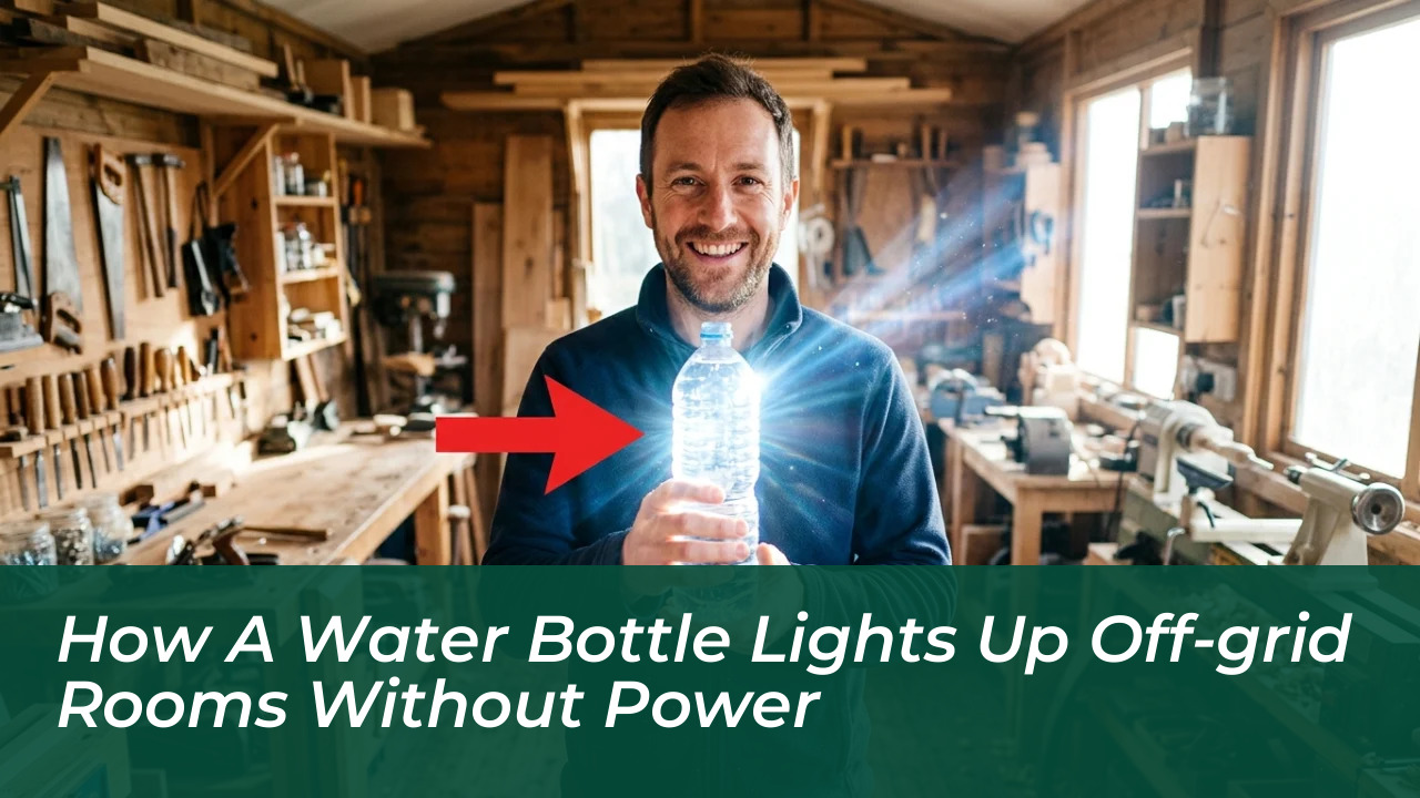 how a water bottle lights up off grid rooms without power D13d