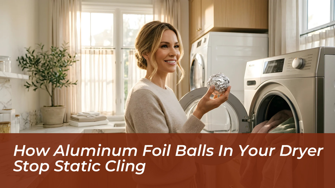 how aluminum foil balls in your dryer stop static cling 4azw