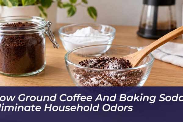 how ground coffee and baking soda eliminate household odors DzNm
