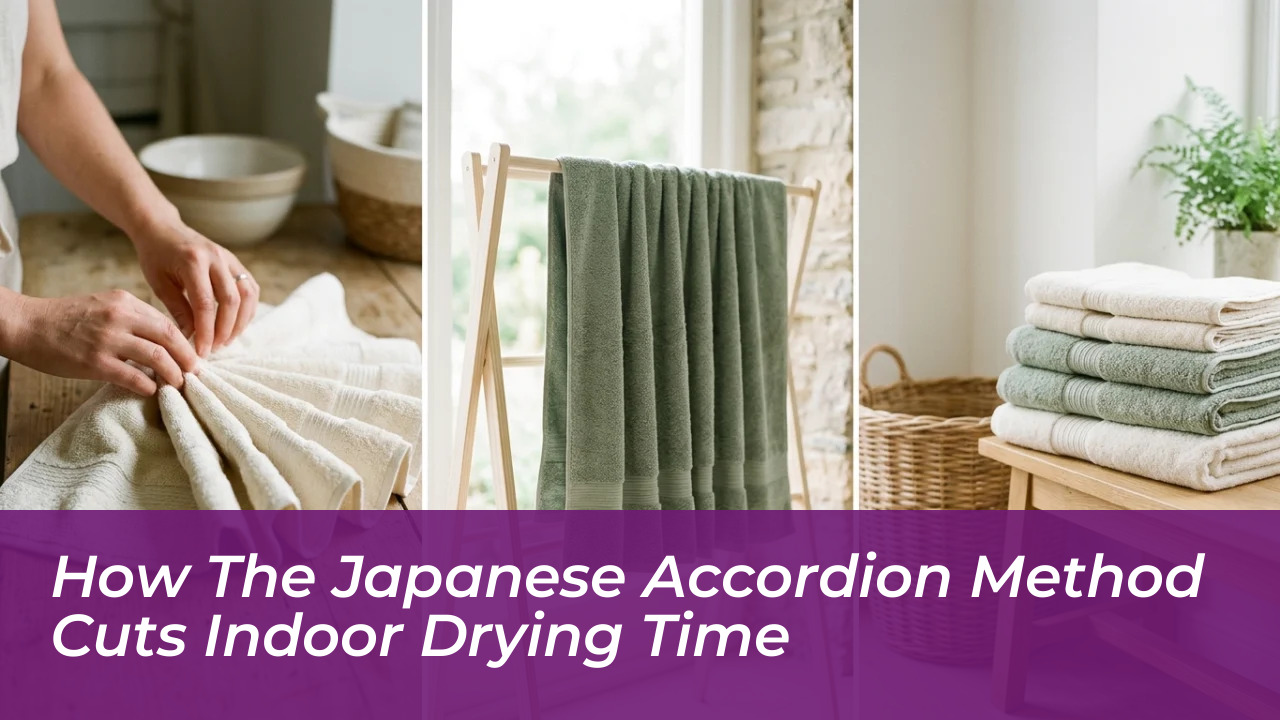 how the japanese accordion method cuts indoor drying time rU5Z