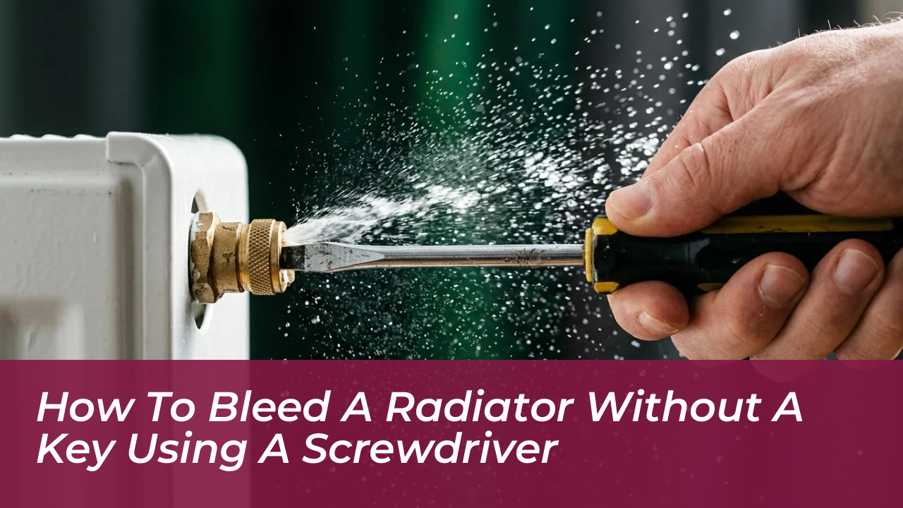 how to bleed a radiator without a key using a screwdriver DIR9
