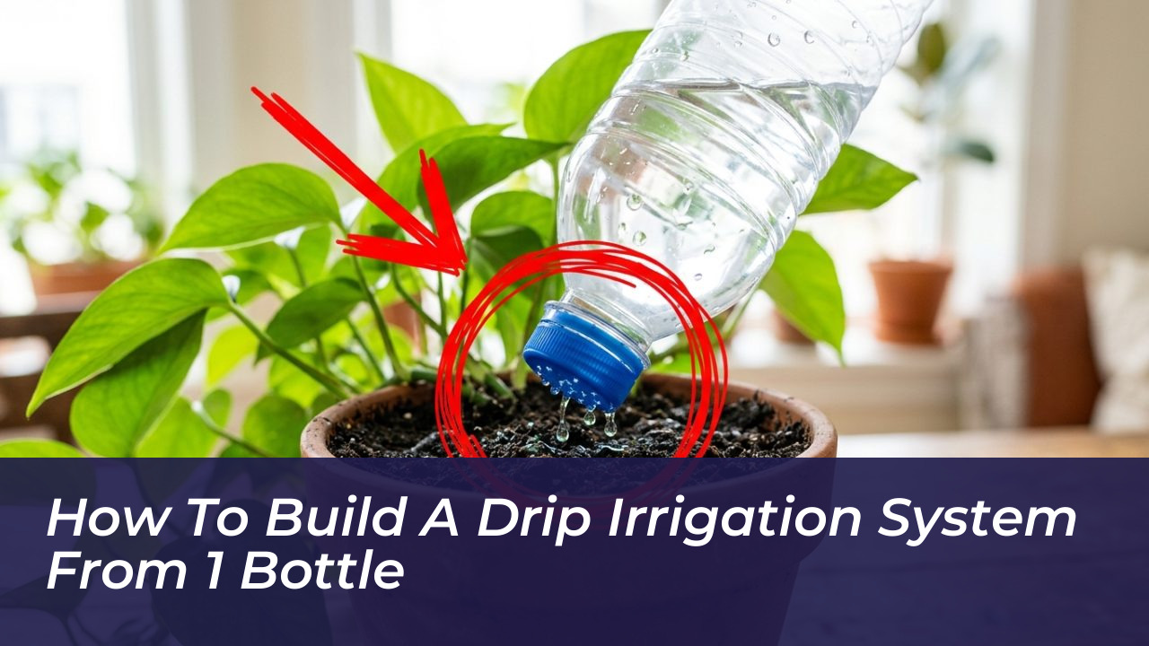 how to build a drip irrigation system from 1 bottle
