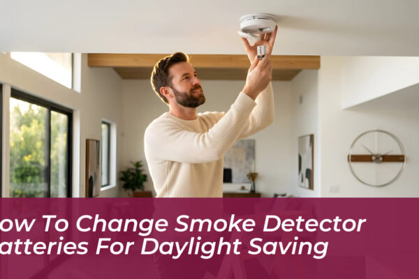 how to change smoke detector batteries for daylight saving XDUL