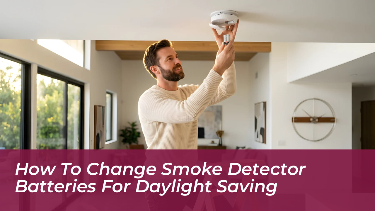how to change smoke detector batteries for daylight saving XDUL