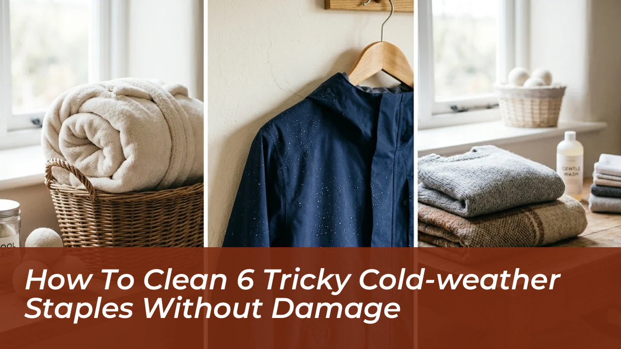 how to clean 6 tricky cold weather staples without damage E4ga