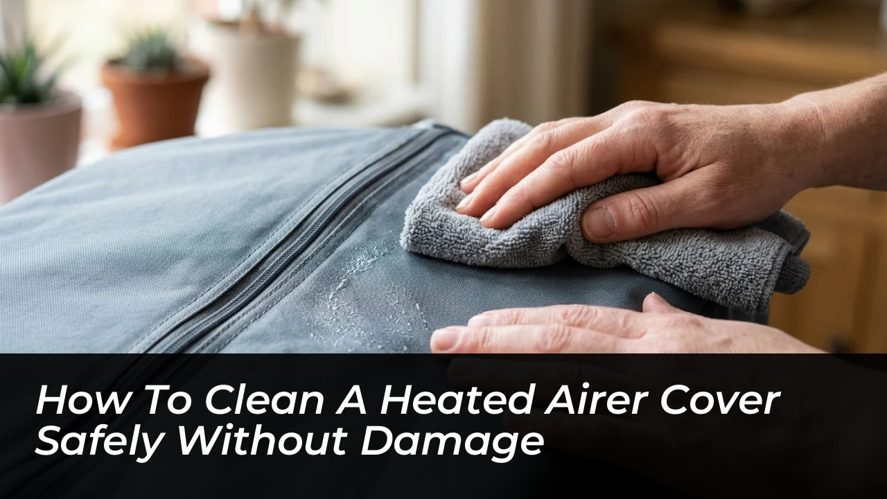 how to clean a heated airer cover safely without damage Up47