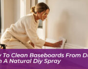 how to clean baseboards from dust with a natural diy spray 1Tas