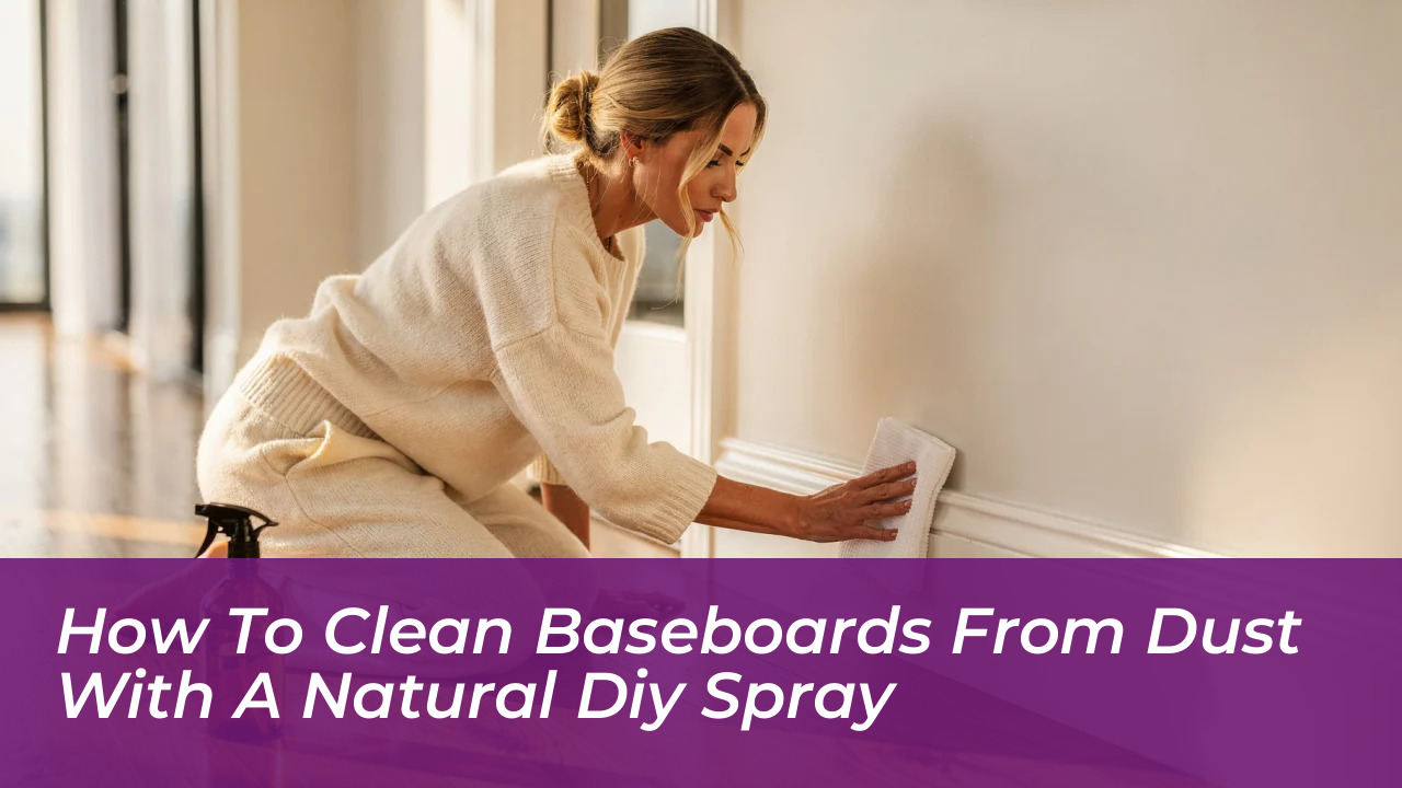 how to clean baseboards from dust with a natural diy spray 1Tas