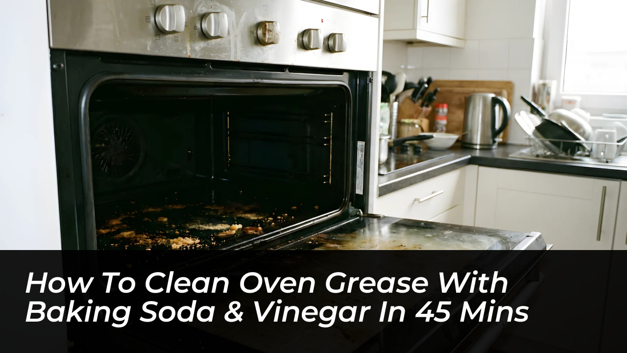 how to clean oven grease with baking soda vinegar in 45 mins qQhU